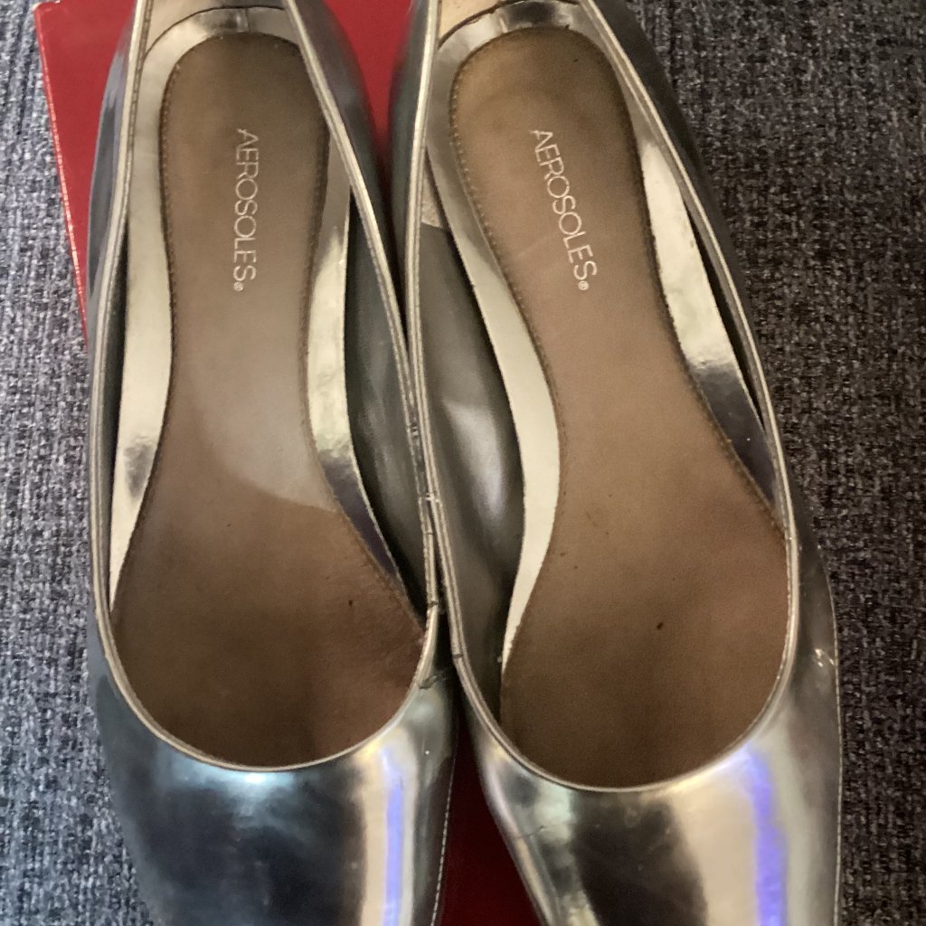 Preowned Silver Flats7m Preowned Silver Flats7m